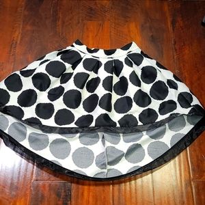 Gracia Polka Dot Hi Low Skirt